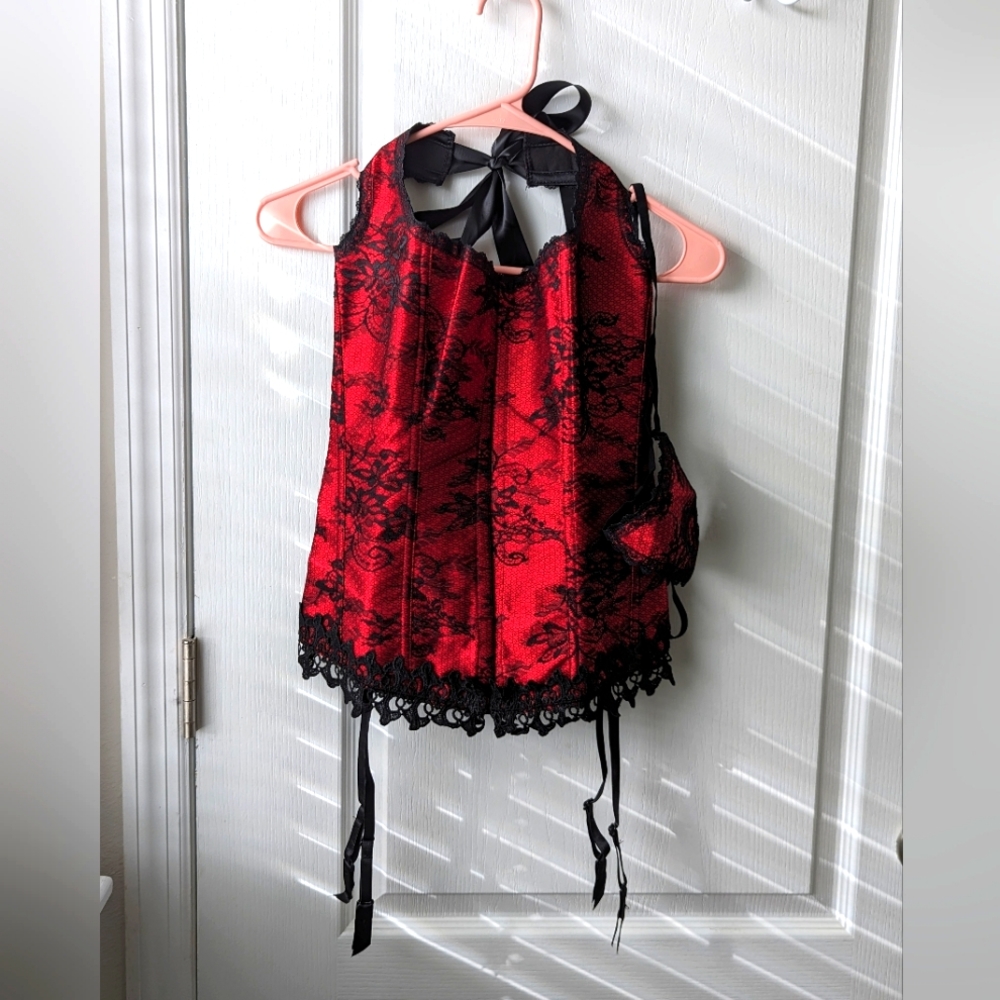 Halter Corset and Matching Thong